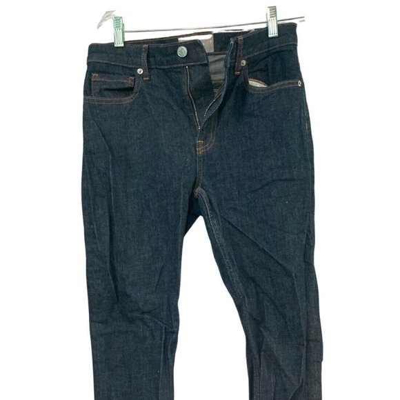 Everlane Authentic Stretch High Rise Skinny Jeans Ankle Size 27, Dark Blue - Picture 1 of 3